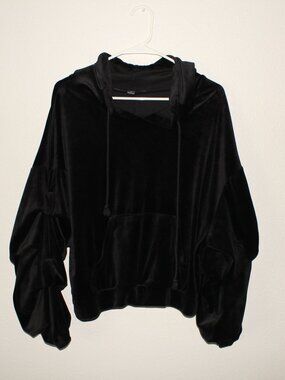 Soft Black Cute Hoodie